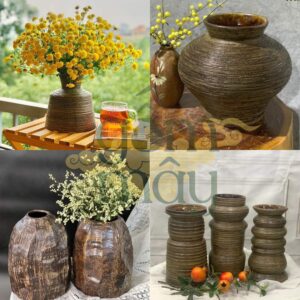 1 3 Một số mẫu bình hoa gốm của Gốm Mây