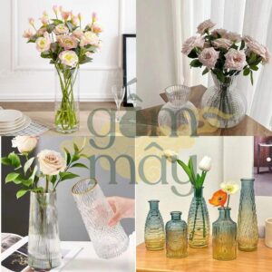 2 3 Một số mẫu bình hoa thủy tinh