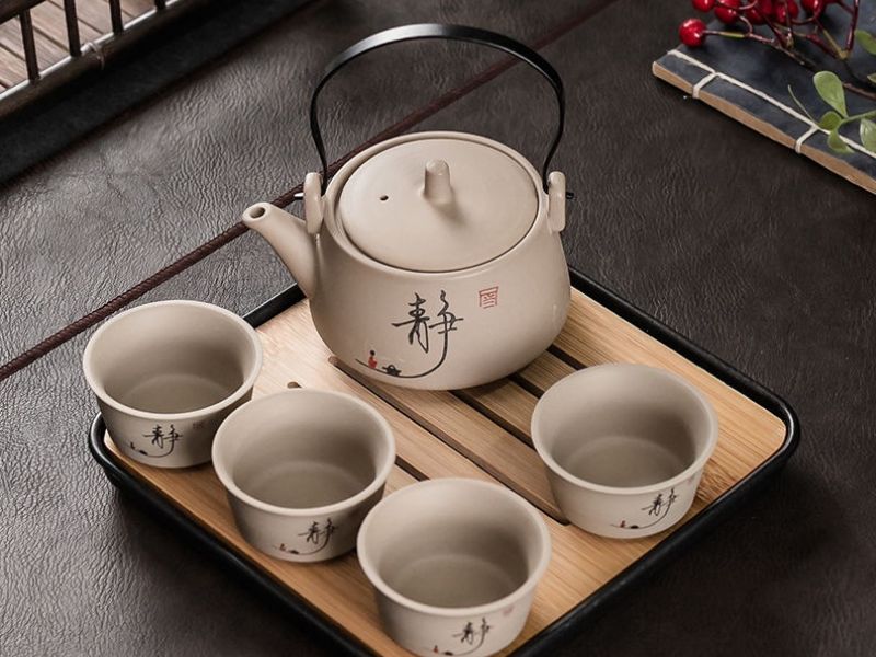 Bo Am Chen Tra Nhat Ban Bang Da Bộ Ấm Chén Trà Nhật Bản Bằng Đá