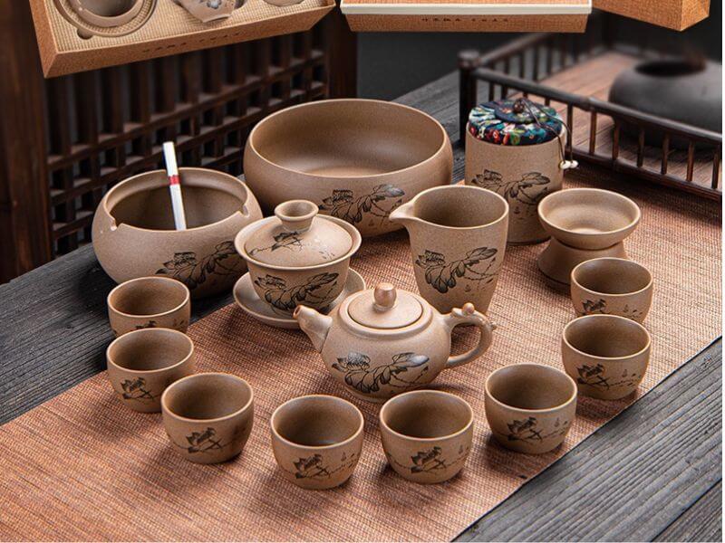Bo Am Tra Gom Su Phong Cach Nhat Ban Bộ Ấm Trà Gốm Sứ Phong Cách Nhật Bản